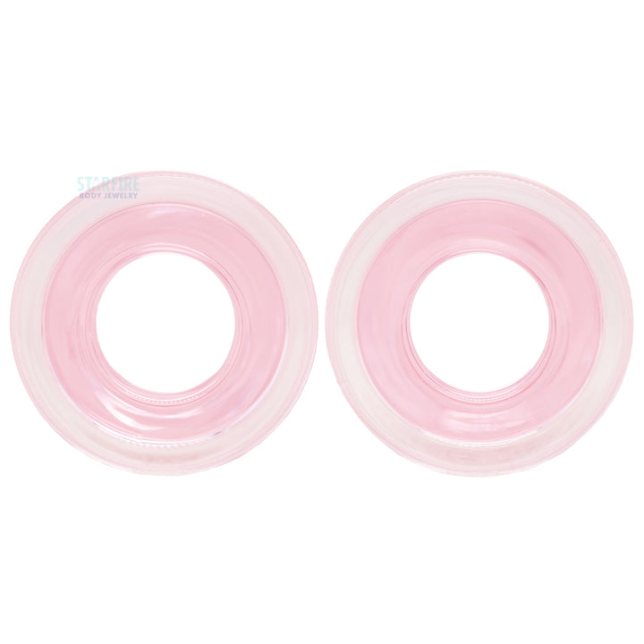 Boro Bullet Holes (glass eyelets) - Pink