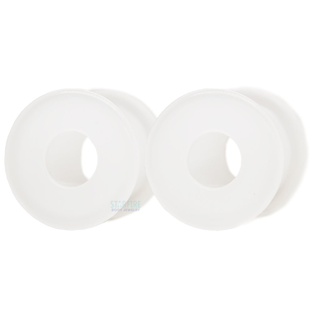 Boro Bullet Holes (glass eyelets) - White