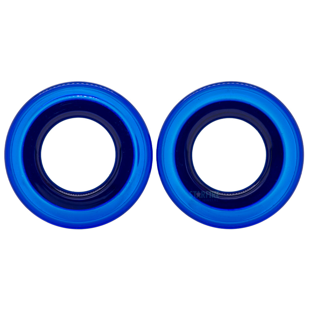 Soda Lime Bullet Holes (glass eyelets) - Cobalt