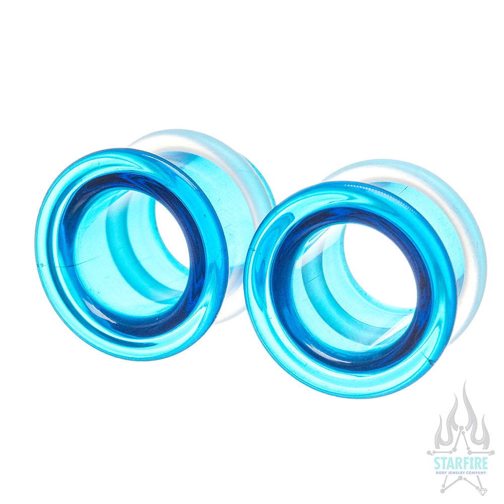 Soda Lime Bullet Holes (glass eyelets) - Ocean