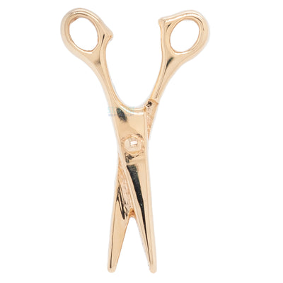 threadless: Shears (Scissors) Pin in Gold