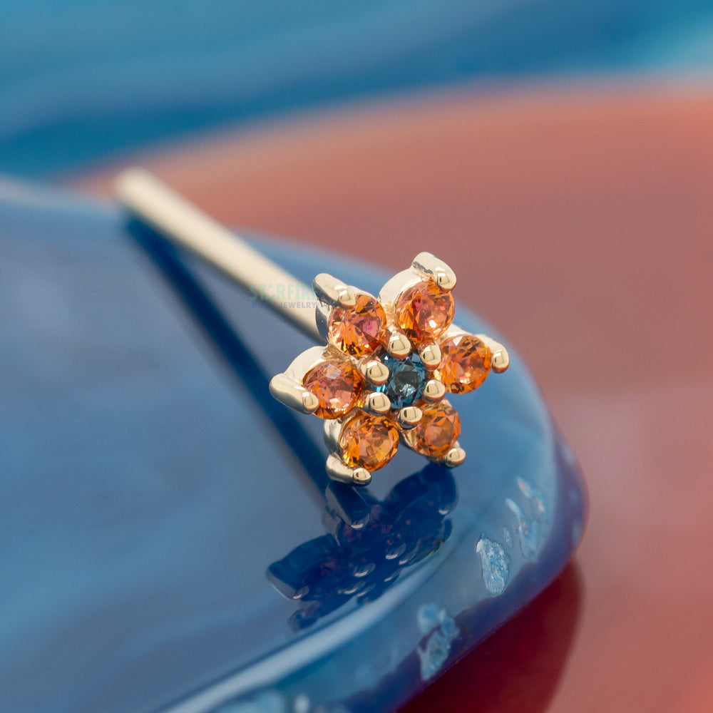 BVLA Body Vision Flower #2 Nostril Screw in Gold with Anastasia