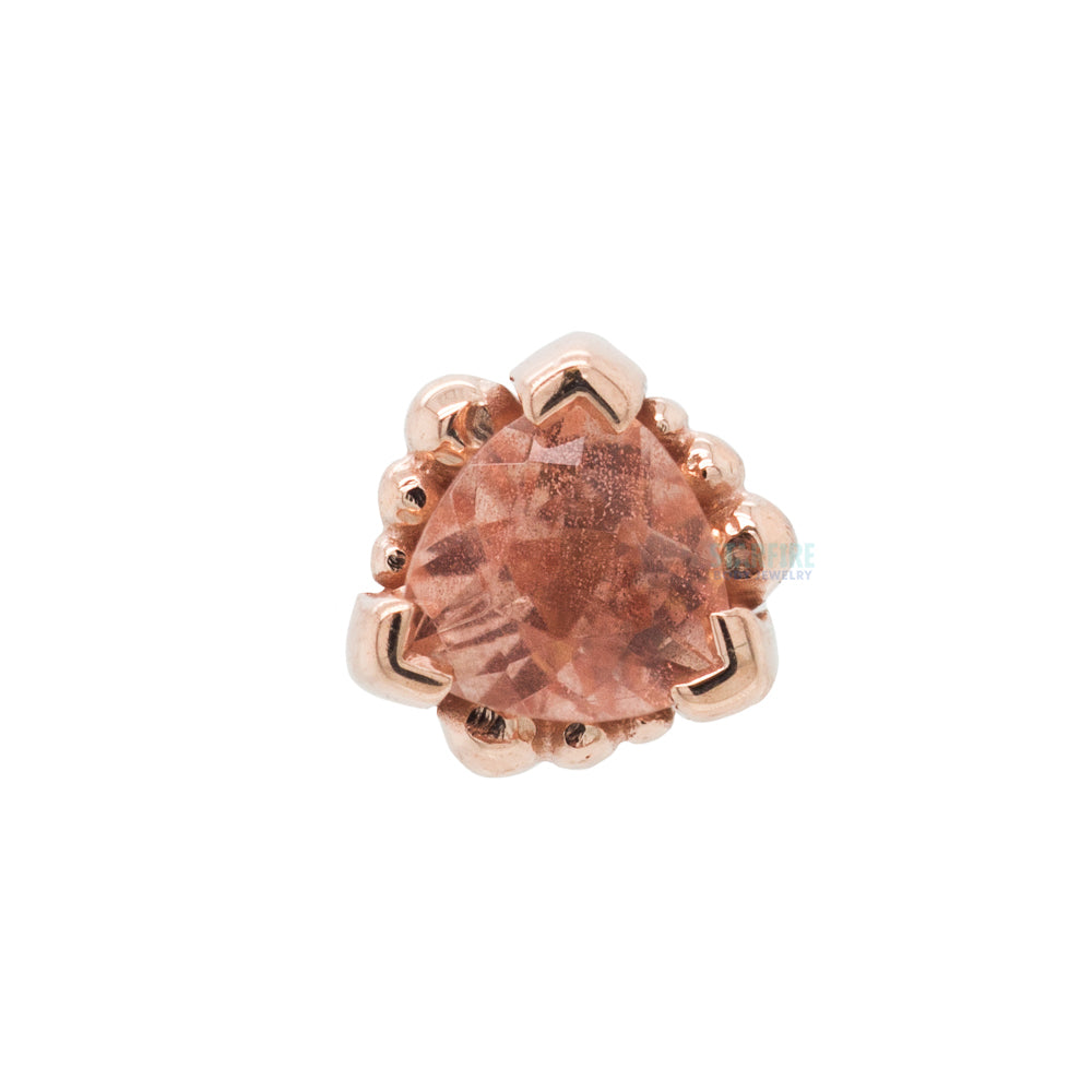 BVLA Beaded Trillion Seafoam Tourmaline