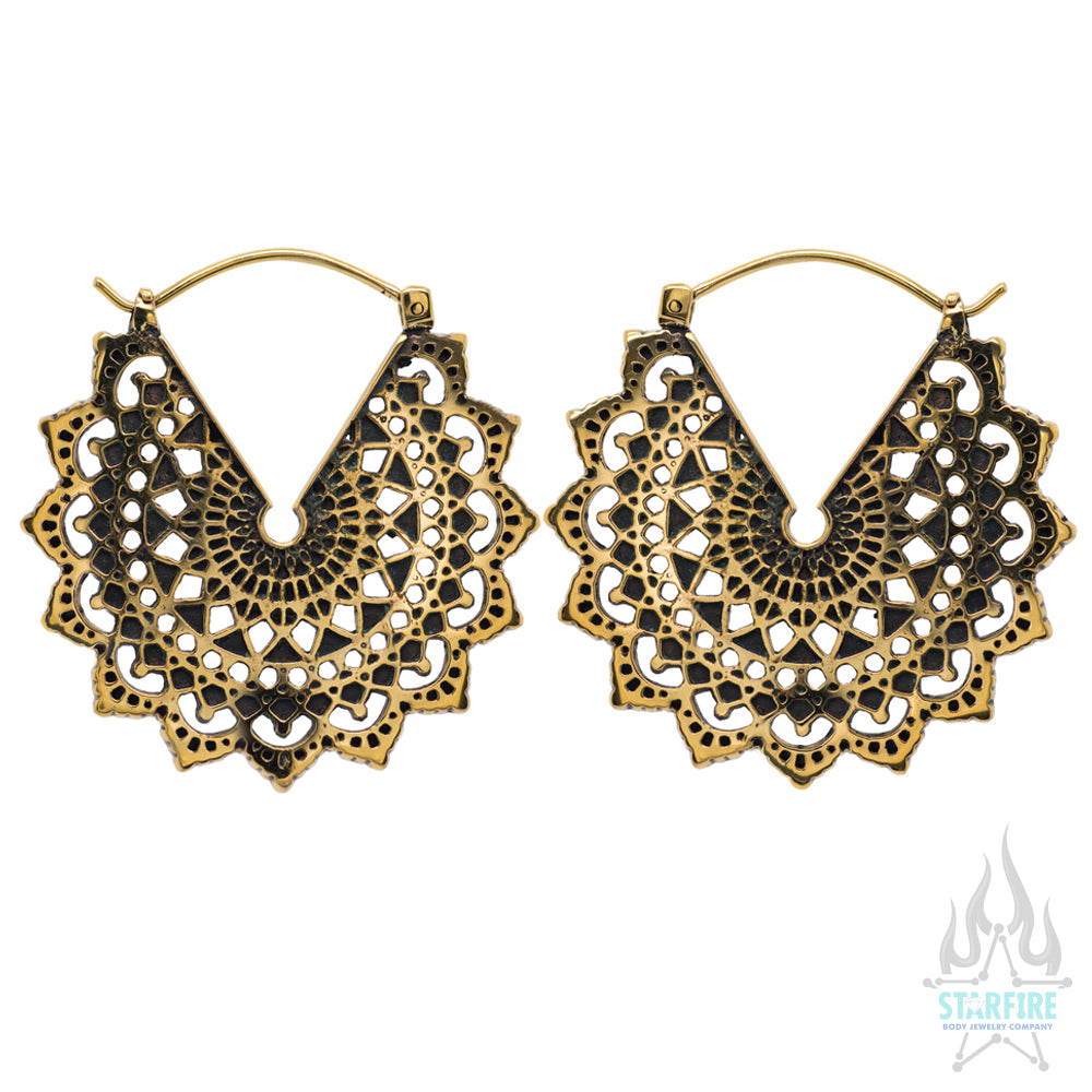 Maya Jewelry Majesty Black Earrings Starfire Body Jewelry Company
