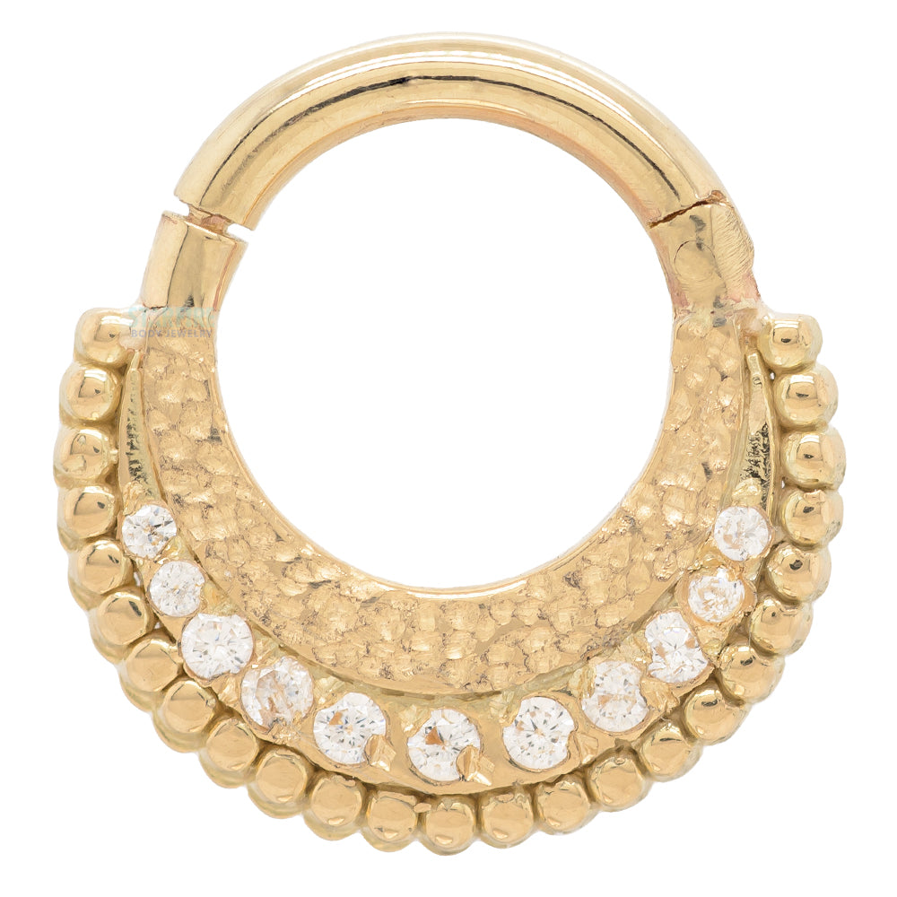 "War Horse" Clicker in Gold with Gems