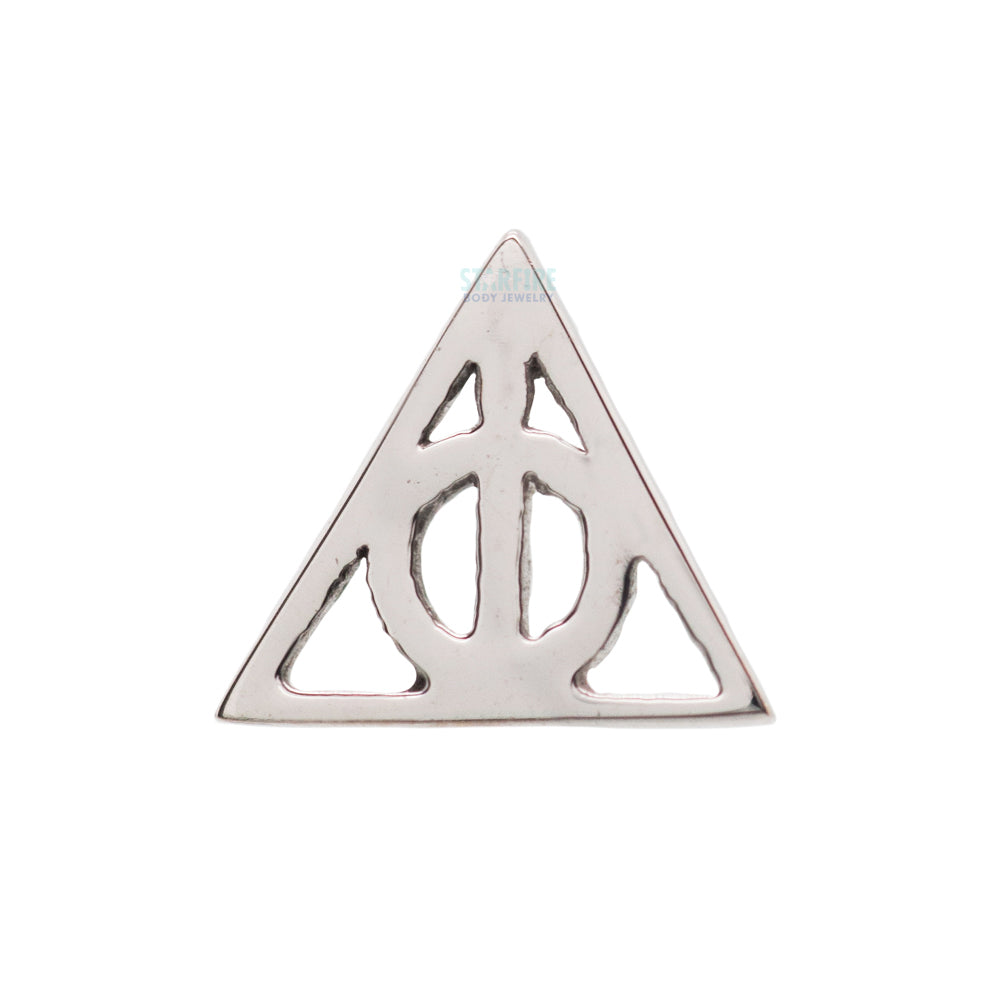 "Deathly Hallows" Threaded End in Gold