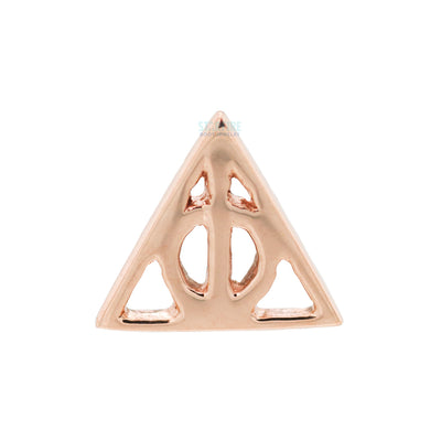 threadless: "Deathly Hallows" Pin in Gold