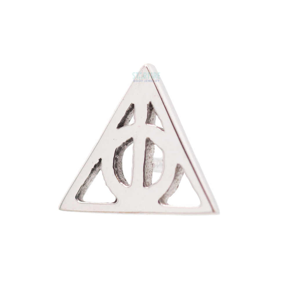threadless: "Deathly Hallows" Pin in Gold