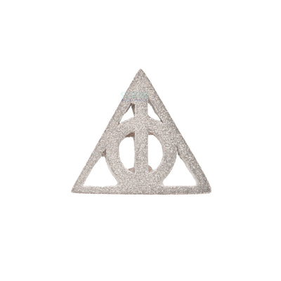 threadless: "Deathly Hallows" Sandblasted Pin in Gold