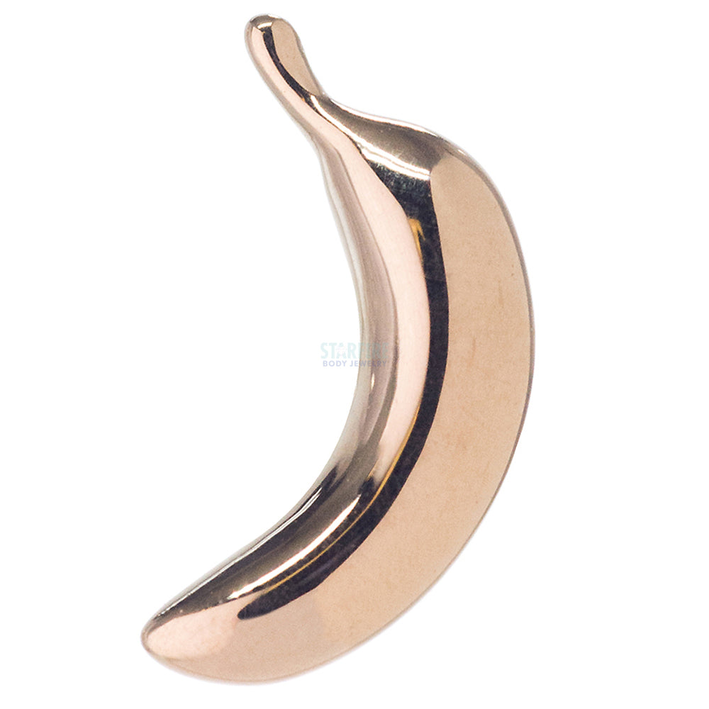 Banana Threaded End in Gold