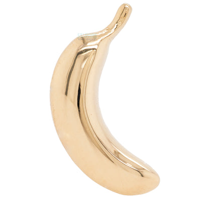 Banana Threaded End in Gold