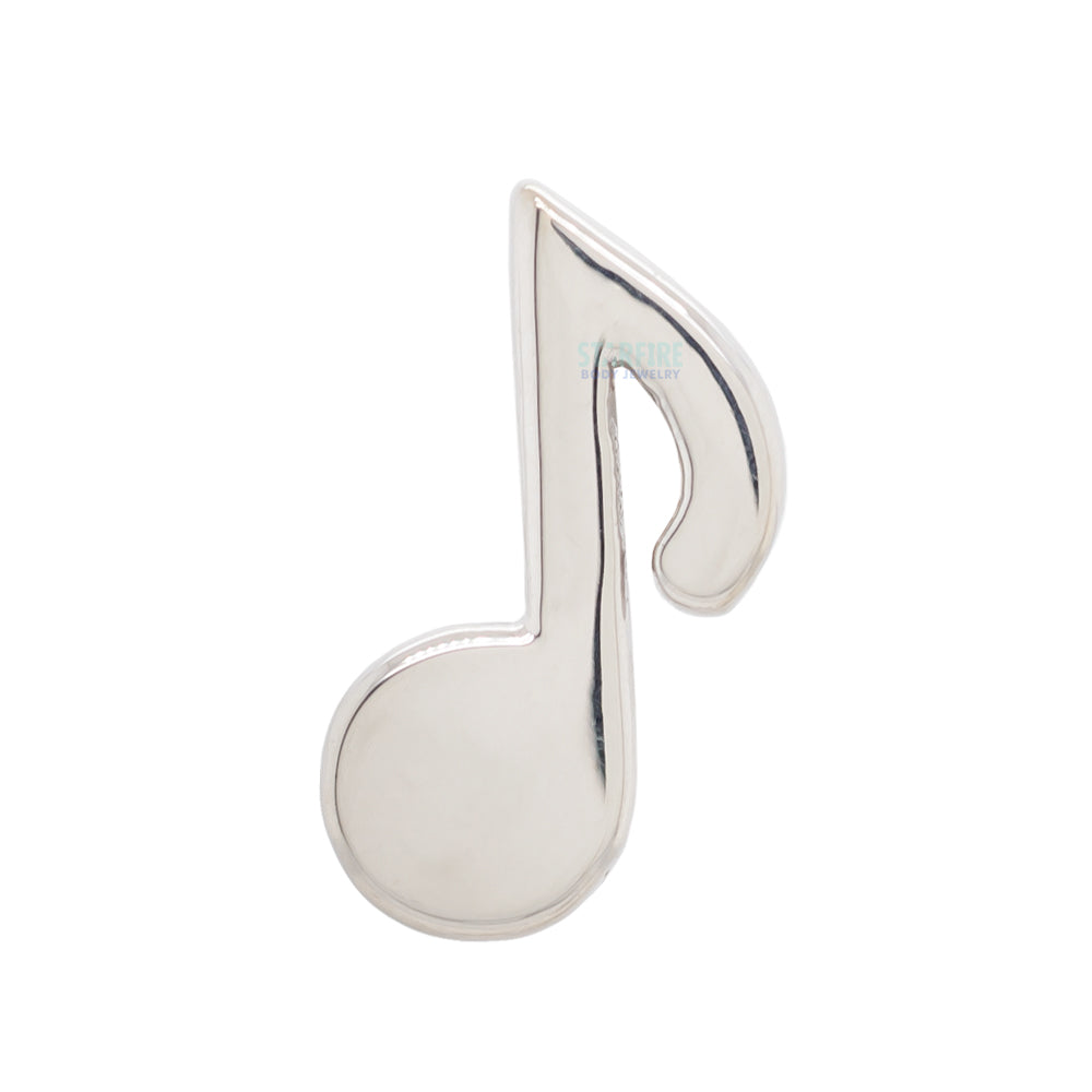 Music Note Threaded End in Gold