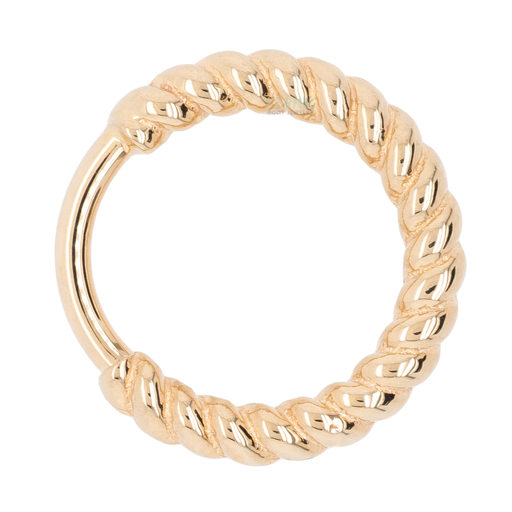 "Desiree" Braided Seam Ring in Gold & Platinum