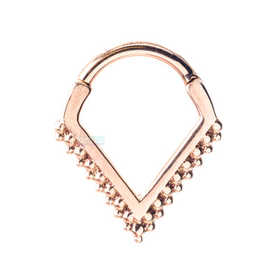 "Lanicia" Hinge V Ring in Gold