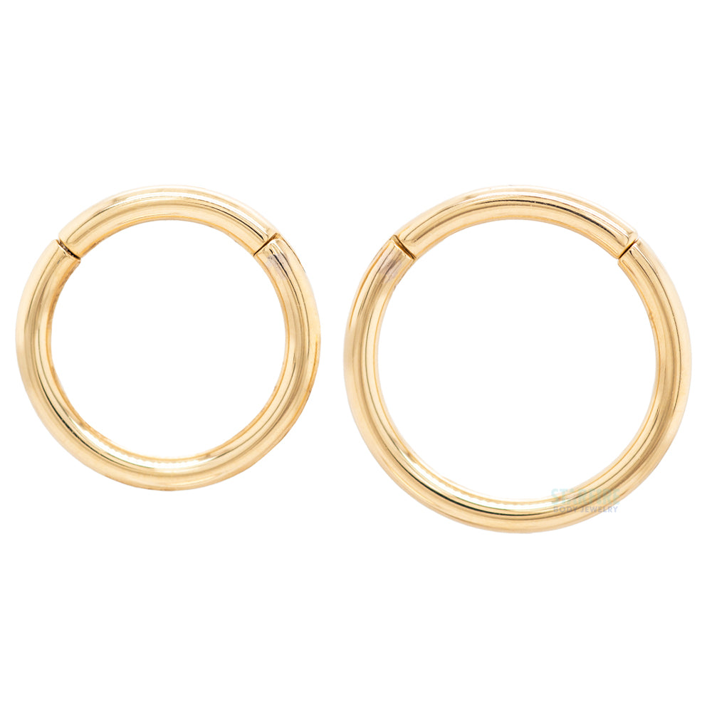 Basic (Snap) Hinge Ring in Gold & Platinum