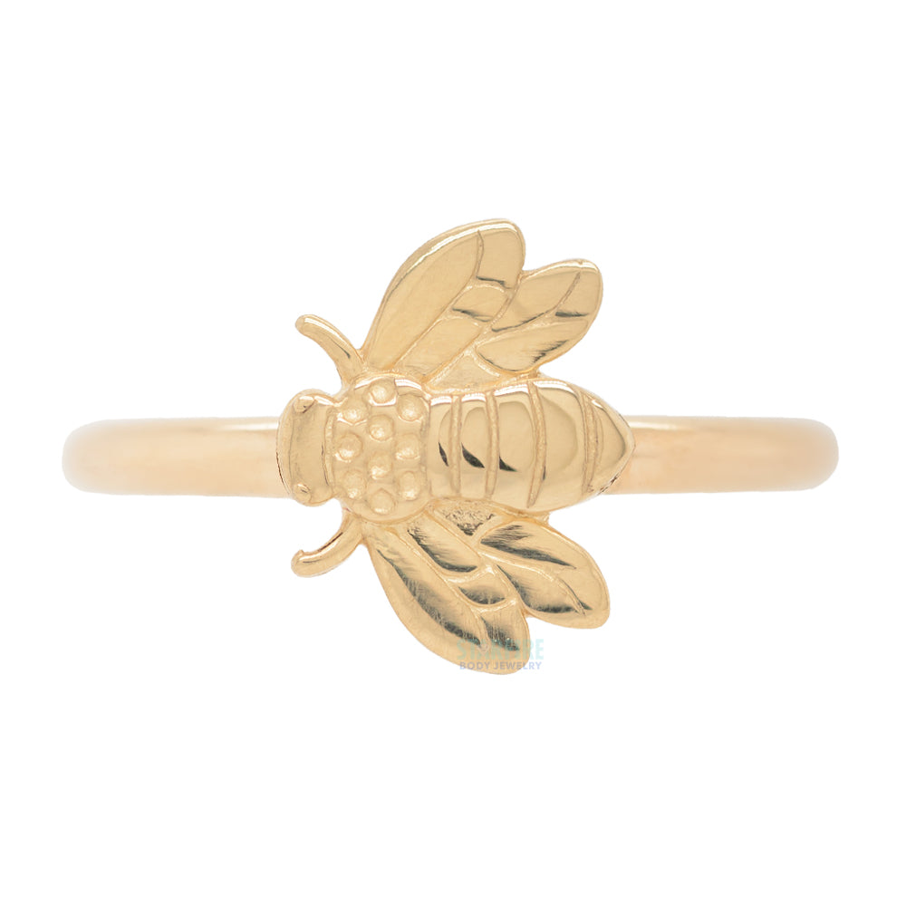 Bee Gold Captive Bead Ring (CBR)