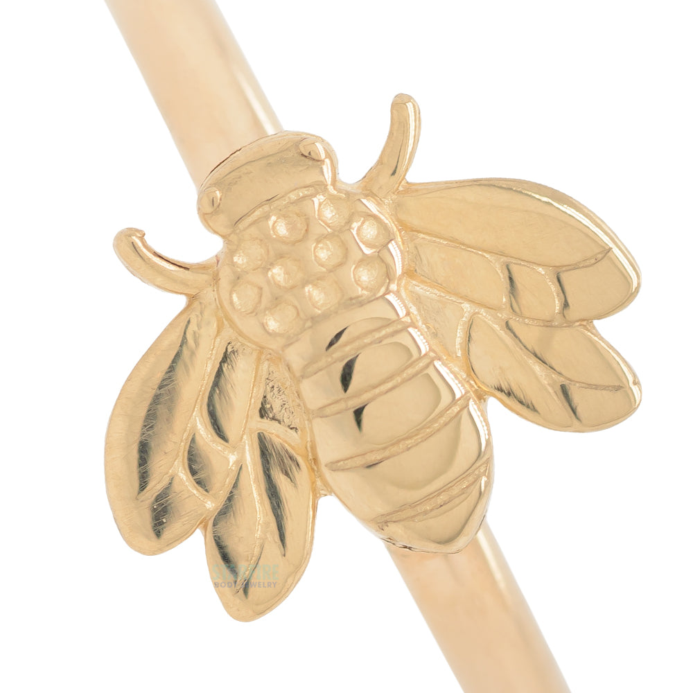 Bee Gold Captive Bead Ring (CBR)