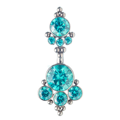 4HN 'Haute Couture' Faceted Gem Navel Curve