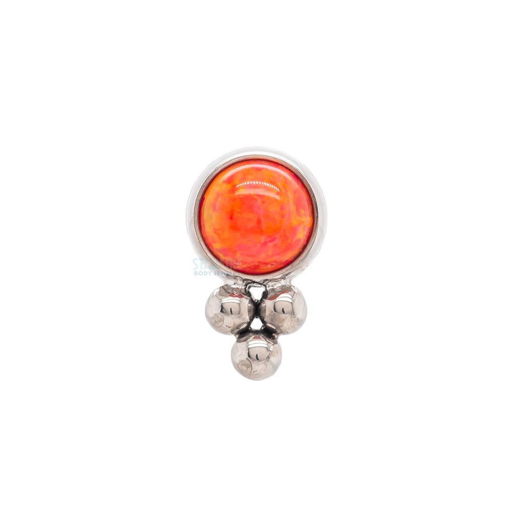 11HT-3 'Haute Couture' 3mm Opal Bezel Threaded End