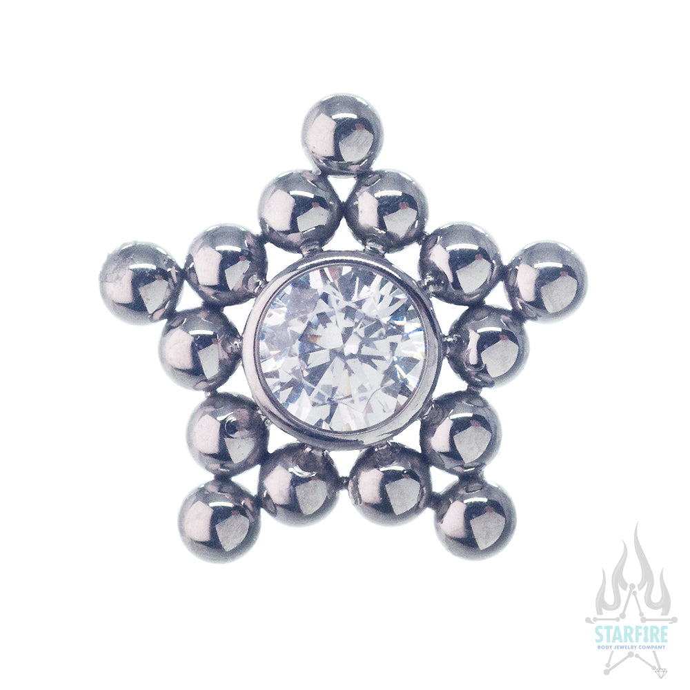 11HT-15 'Haute Couture' Faceted Gem Bezel on Flatback