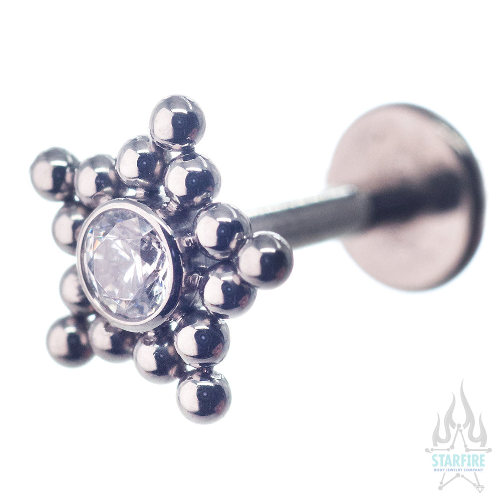 11HT-15 'Haute Couture' Faceted Gem Bezel on Flatback