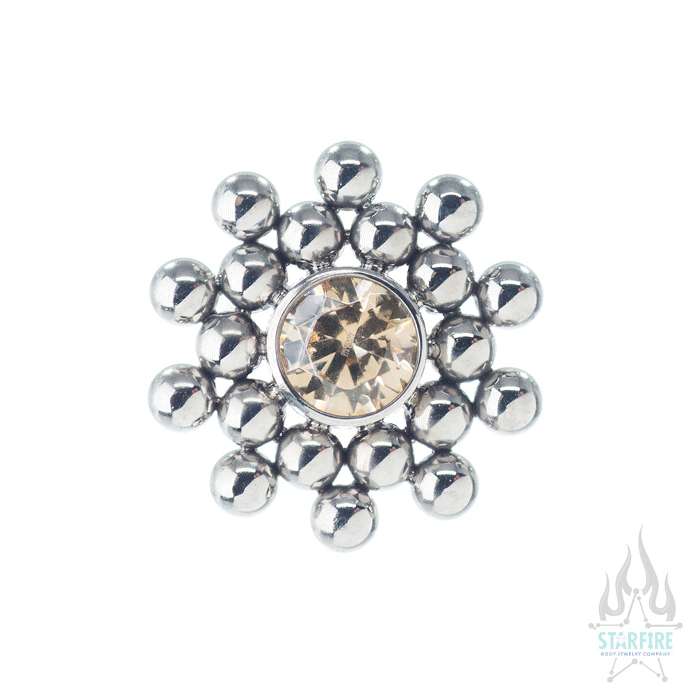 11HT-20 'Haute Couture' Faceted Gem Bezel on Flatback