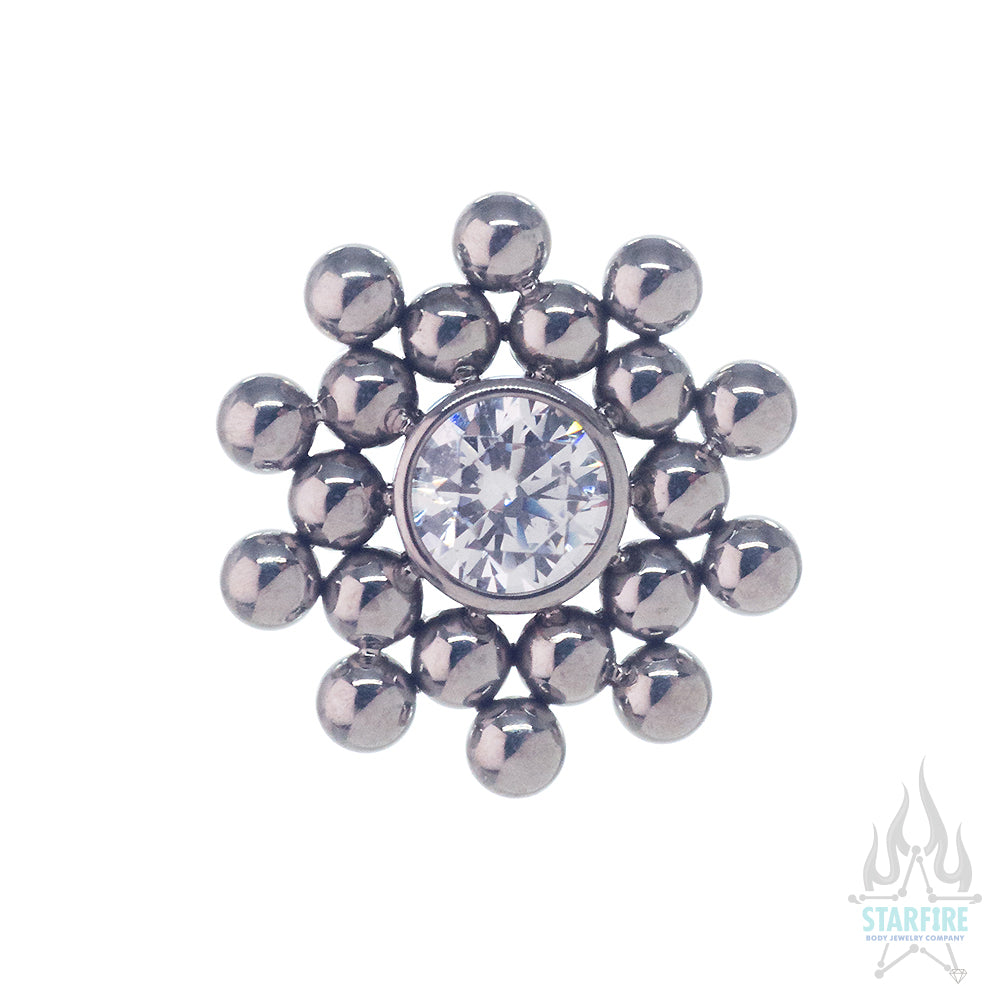 11HT-20 'Haute Couture' Faceted Gem Bezel on Flatback