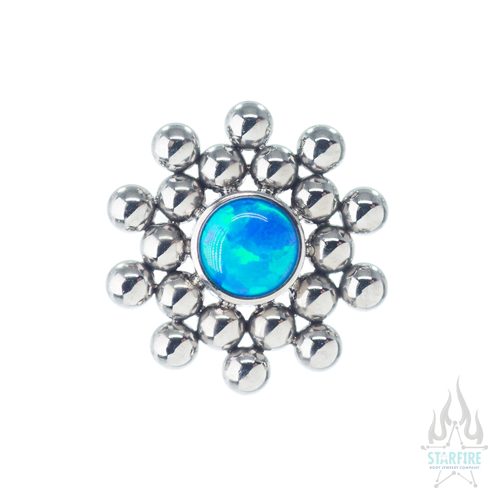 11HT-20 'Haute Couture' Opal Bezel on Flatback
