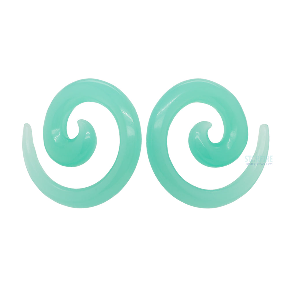 Stone Spirals - Mint Opalite