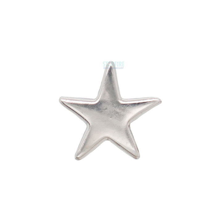 Flat Star Threaded End in Gold