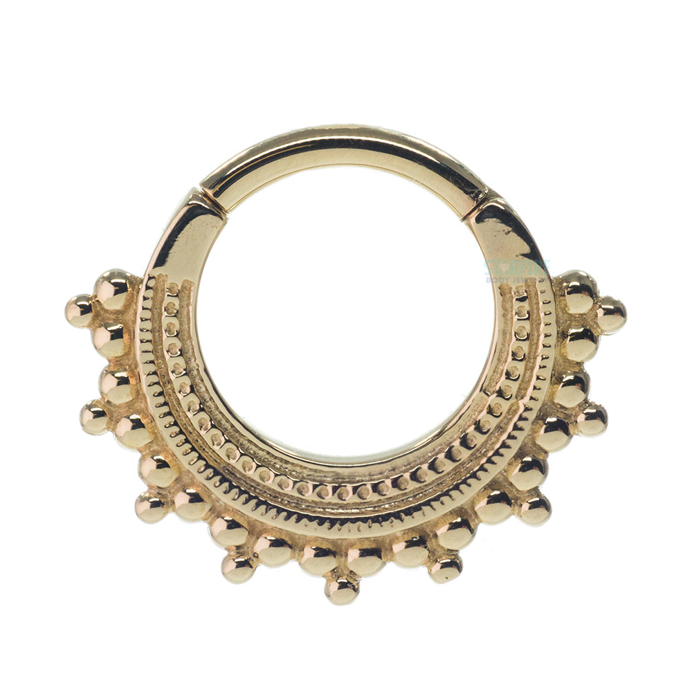 "Afghan" Hinge Ring in Gold & Platinum