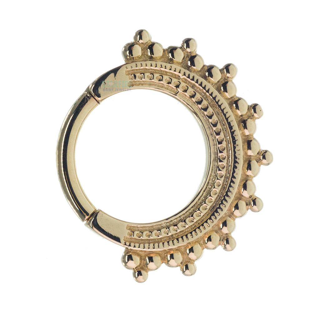 "Afghan" Hinge Ring in Gold & Platinum