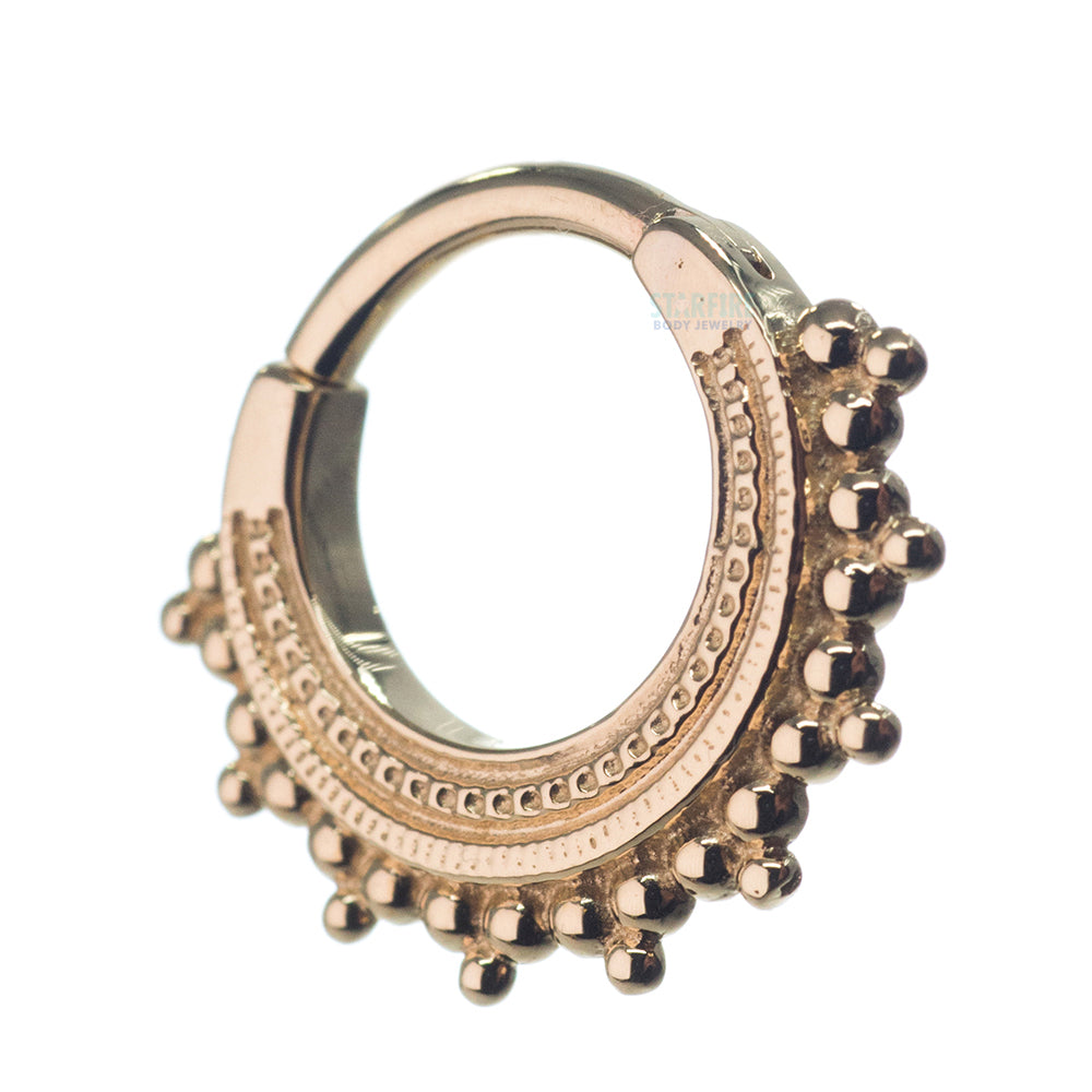 "Afghan" Hinge Ring in Gold & Platinum