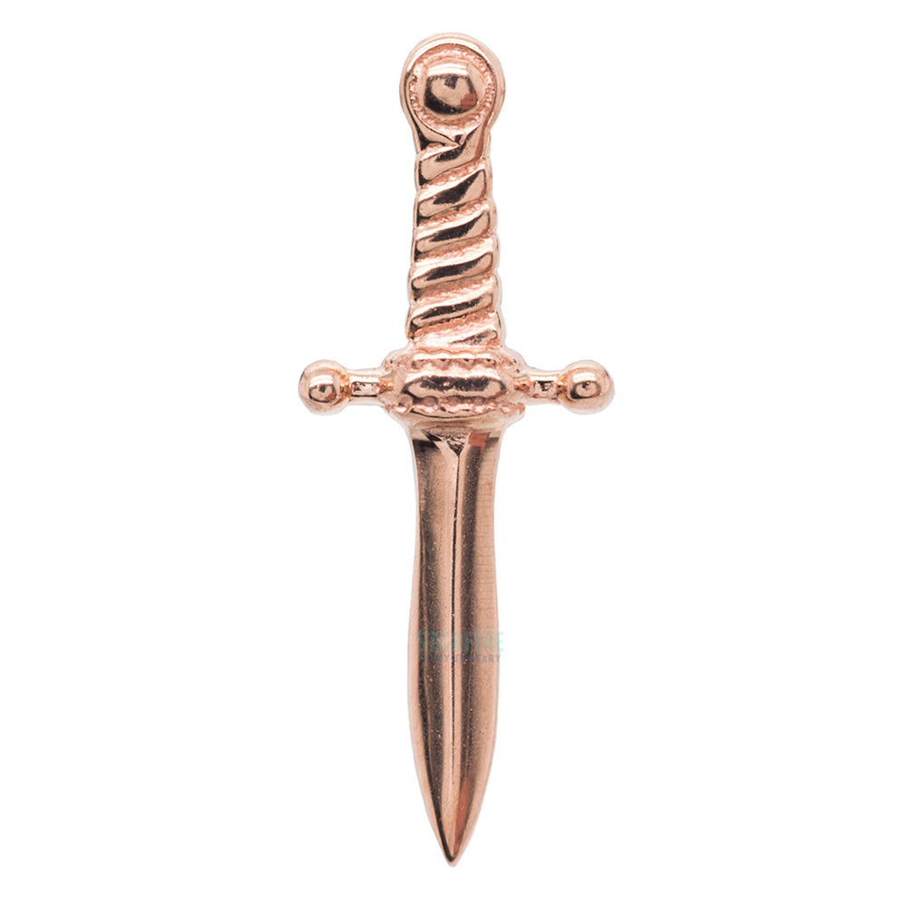 "Slasher Dagger" Threaded End in Gold & Platinum
