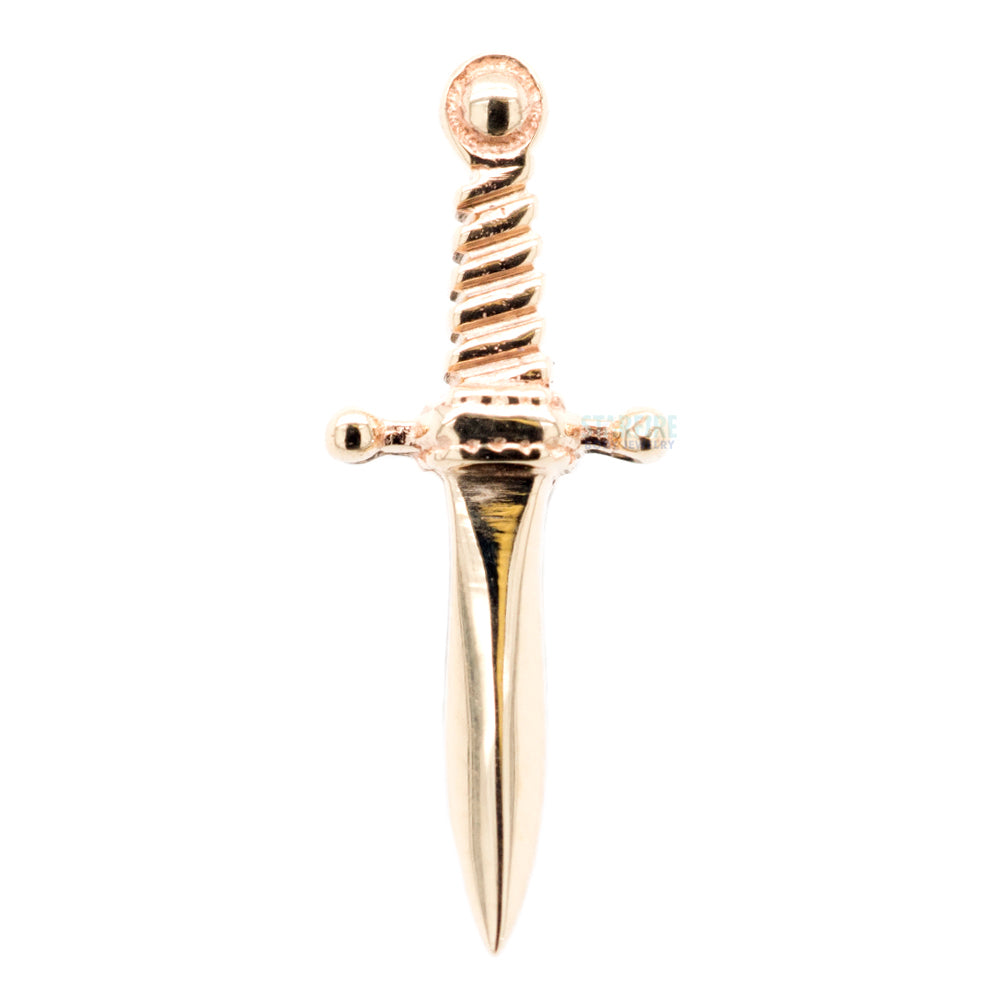 "Slasher Dagger" Threaded End in Gold & Platinum