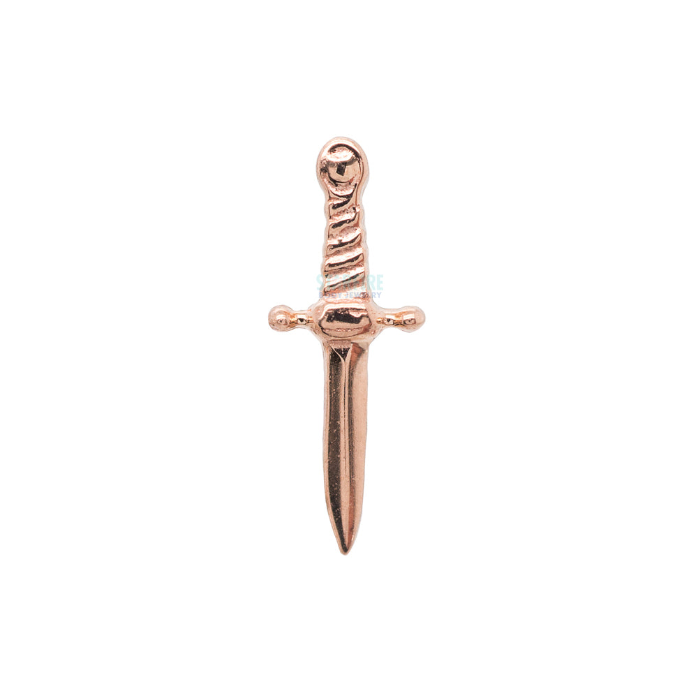 "Slasher Dagger" Threaded End in Gold & Platinum