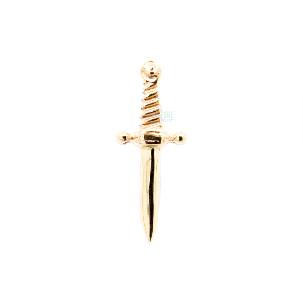 "Slasher Dagger" Threaded End in Gold & Platinum
