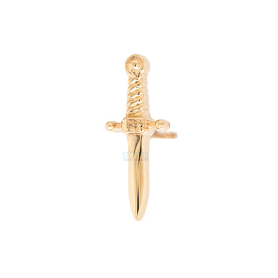 threadless: "Slasher Dagger" Pin in Gold