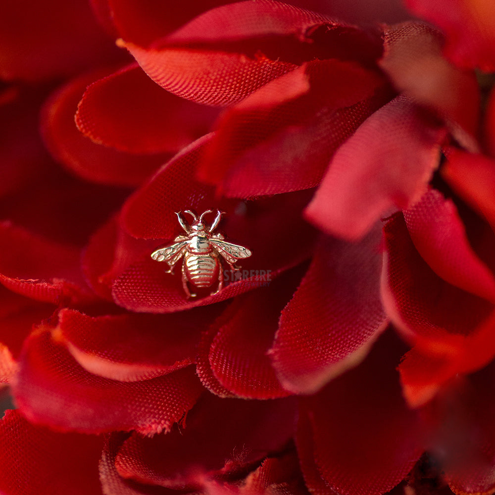 Bumblebee Threaded End in Gold & Platinum