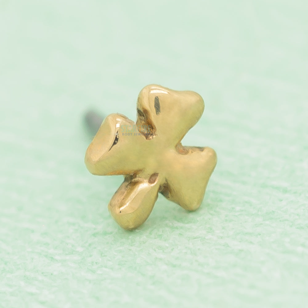 threadless: Shamrock Pin in Gold