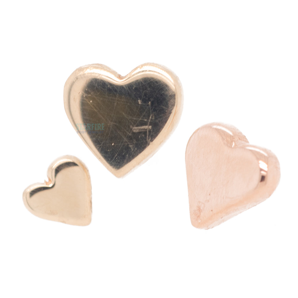 threadless: Flat Heart Pin in Gold