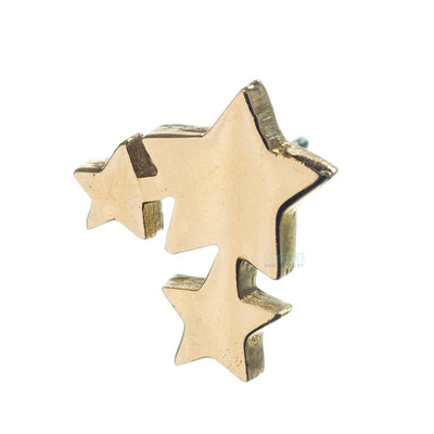 threadless: Star Cluster Pin in Gold