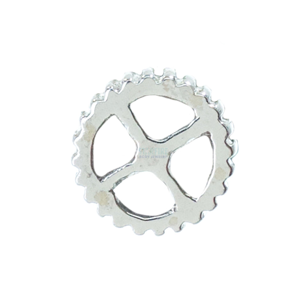 Cog Threaded End in Gold