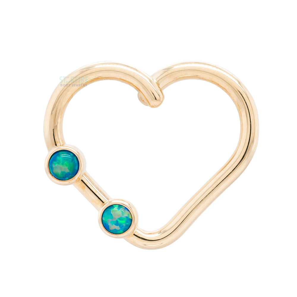 "Heartbreaker" Ring in Gold with Opals