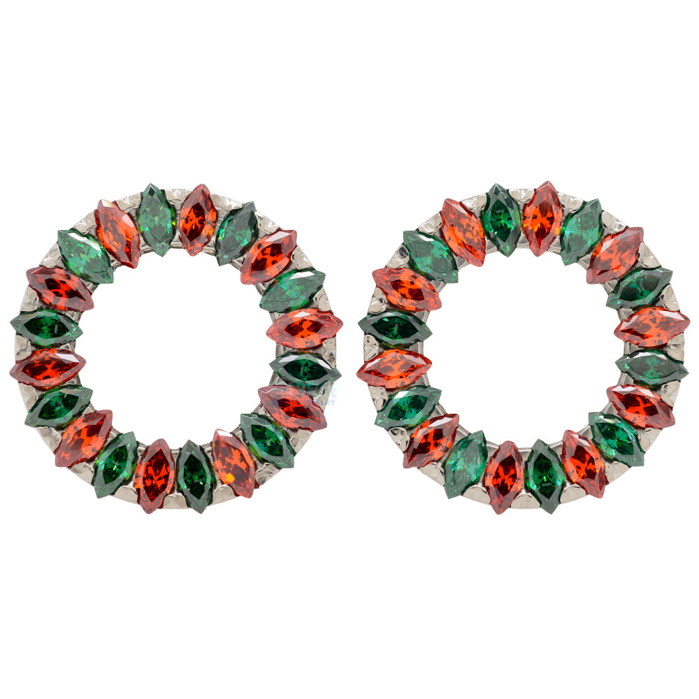 Marquise Eyelets with Brilliant-Cut Gems - Holiday Collection