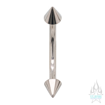 Cone Spikes Curved Barbell