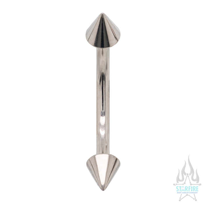 Industrial Strength Cone Spikes Curved Barbell – Starfire