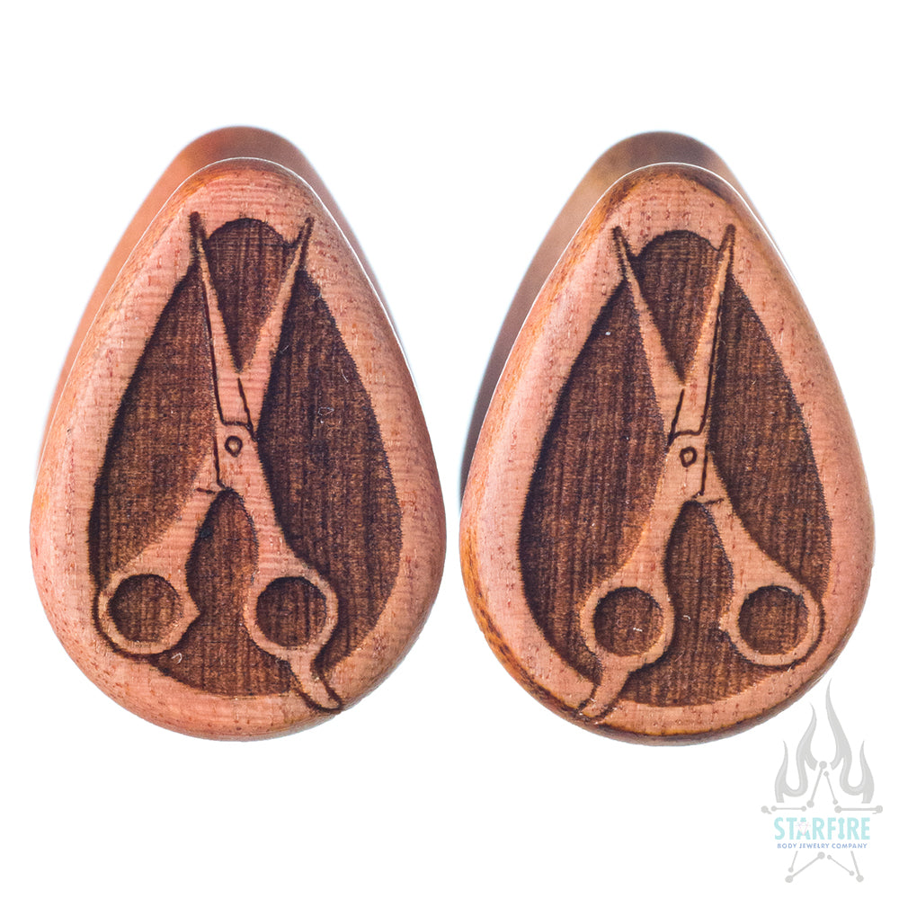 Shears Wood Teardrop Plugs