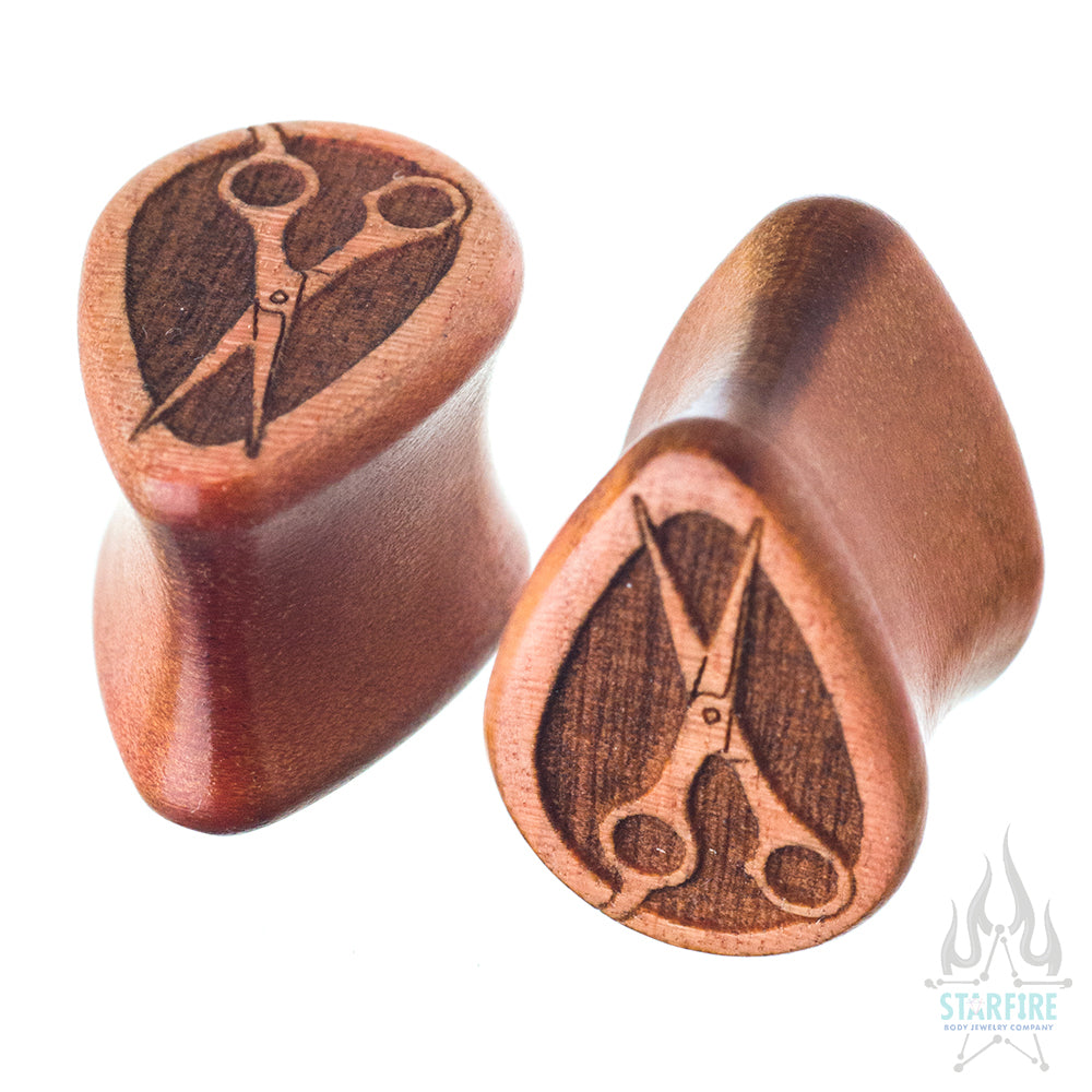 Shears Wood Teardrop Plugs