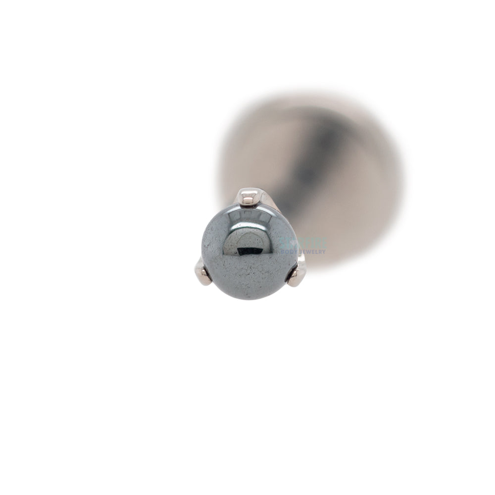 Natural Stone Ball in Prong's on Flatback